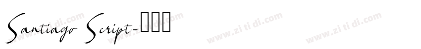 Santiago Script字体转换